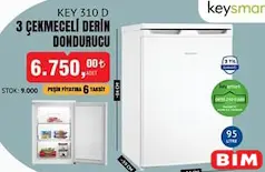 KEYSMART KEY 310 D 3 ÇEKMECELİ DERİN DONDURUCU